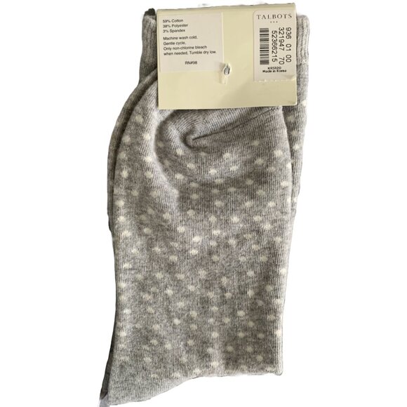 NWT TALBOTS Women's Dot Dachshund Dogs Christmas/Holiday Trouser Socks - Picture 2 of 3